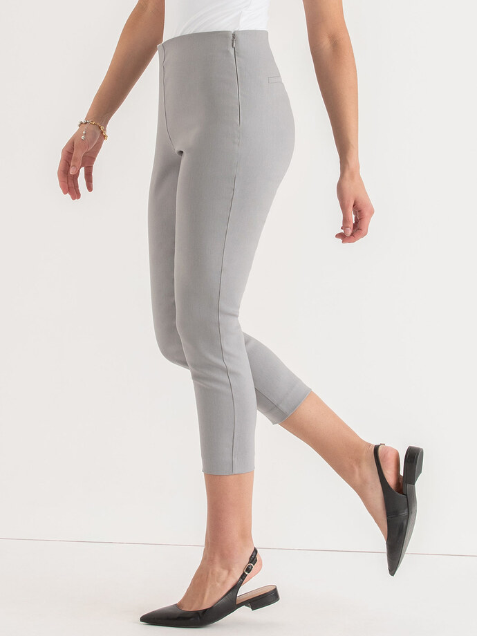 Audrey Skinny Crop Pant in Microtwill Image 4