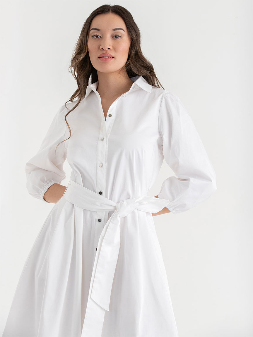 Belted oversized shirt dress 2025