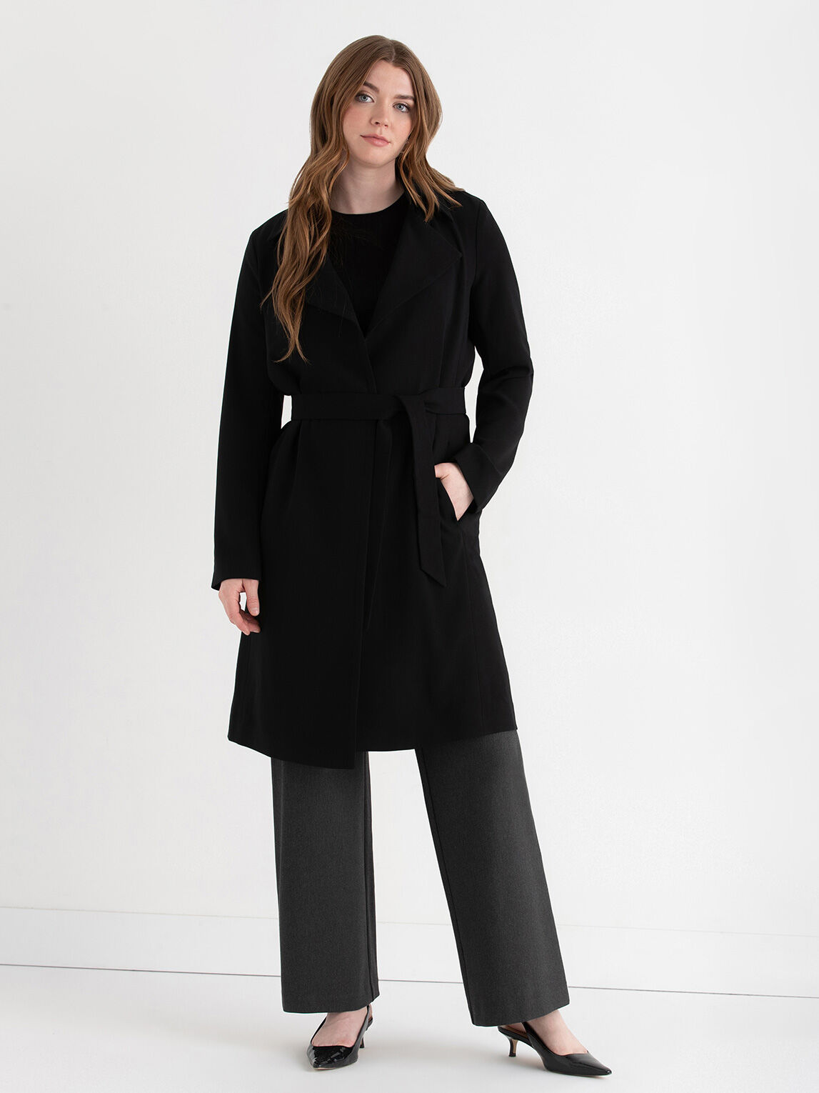 Blazer trench coat top