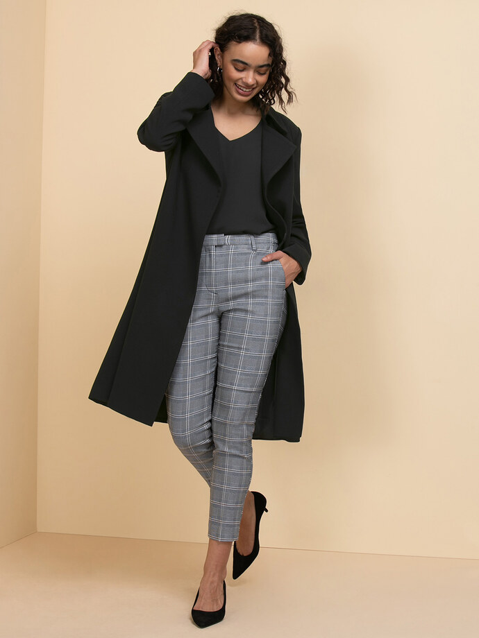 Belted Trench Coat Blazer Image 1