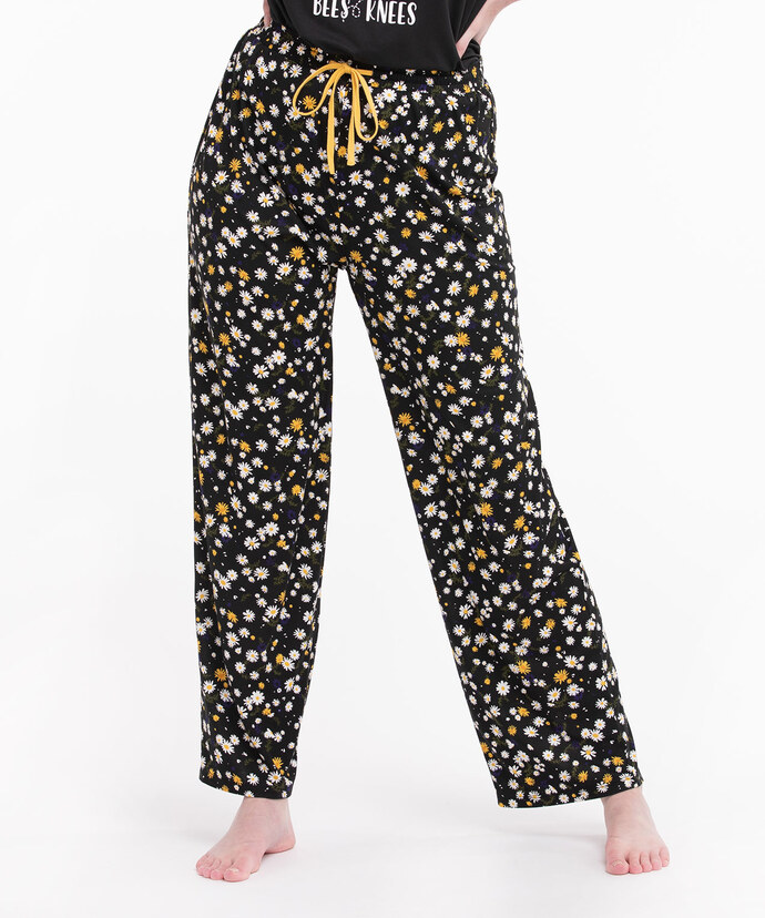 Patterned Pajama Pant Image 1