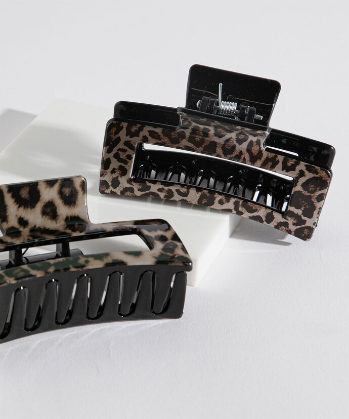 Leopard Claw Clip 2-Pack Image 2
