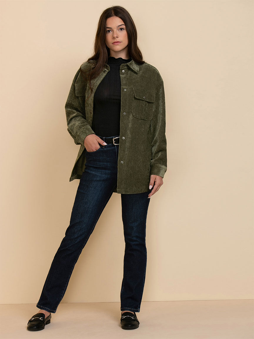 Oversized Corduroy Button Up Jacket Rickis