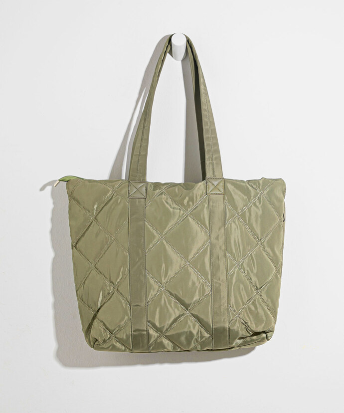 Quilted Tote Bag Image 1