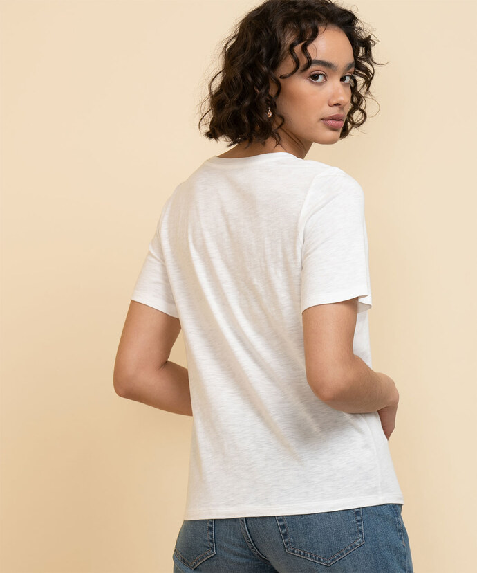 Short Sleeve Crew-Neck Relaxed Tee Image 3