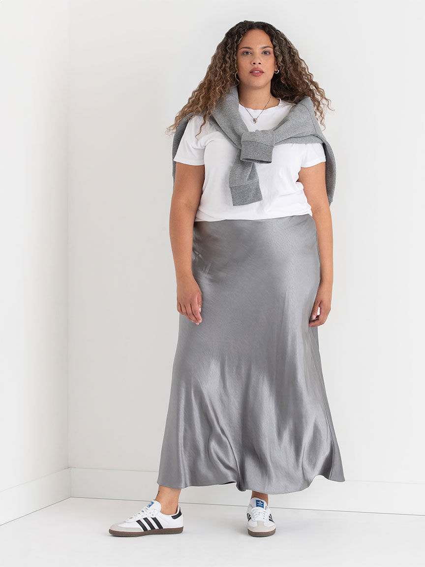 Satin Maxi Skirt Rickis