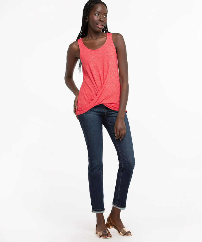 Sleeveless Twist Front Hacci Top Image 2