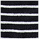 Black/White Stripe/Silver