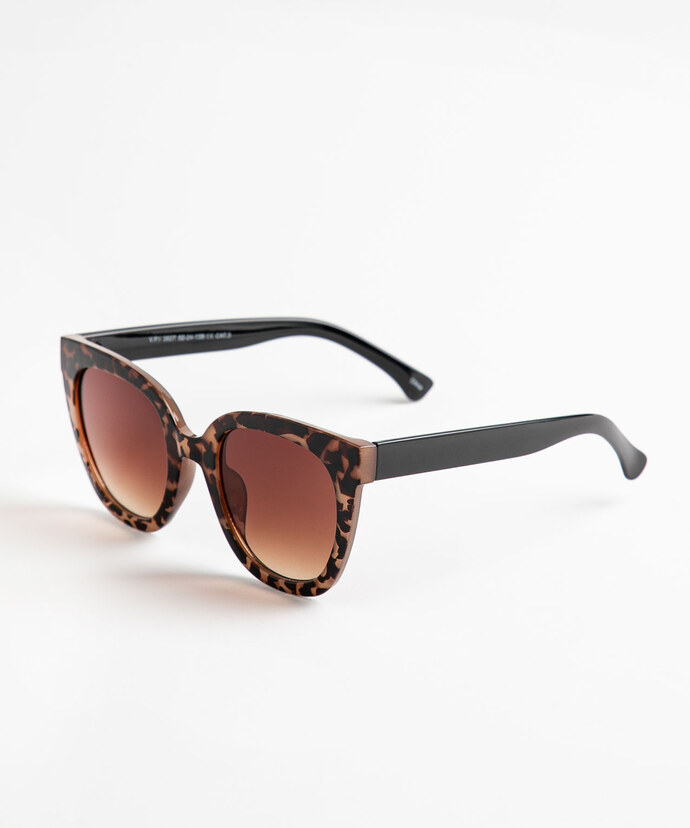 Tortoise Shell Wayfarer Sunglasses Image 3