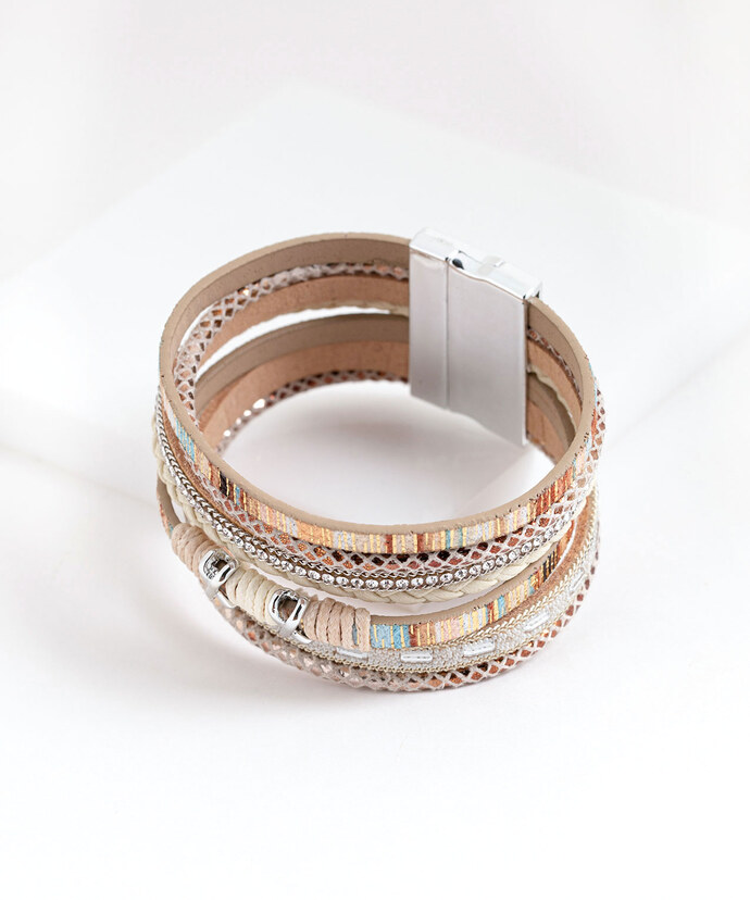 Multistrand Snap Cuff Bracelet Image 3