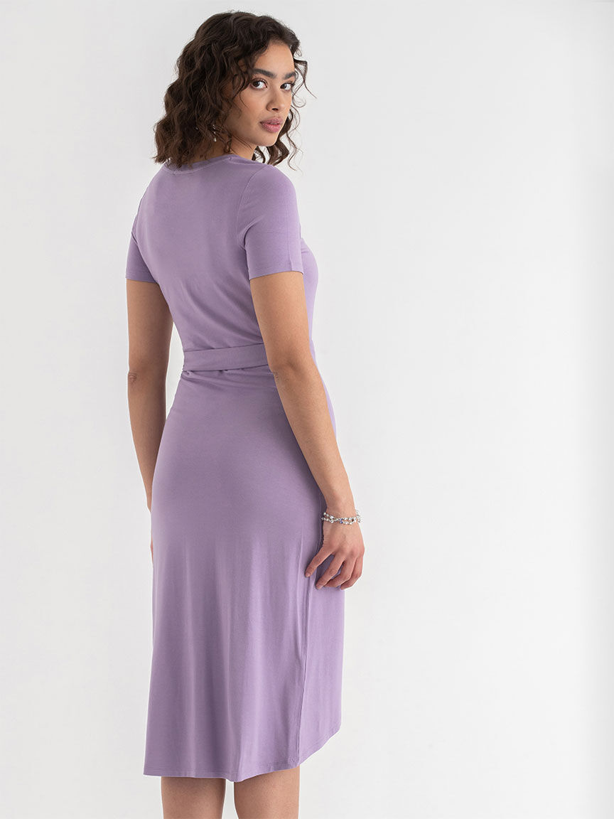 Crew neck short sleeve dress shop