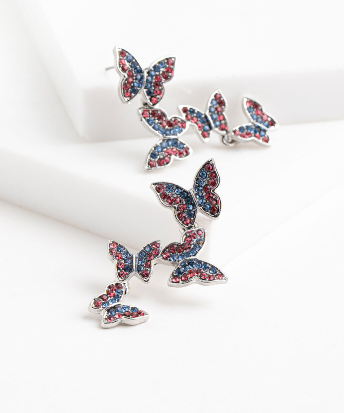 Butterfly Cluster Earring Image 2