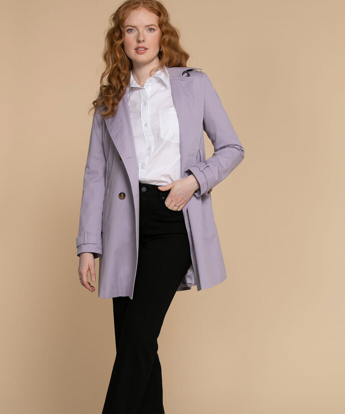 Belted Double Breasted Trench Coat Image 1