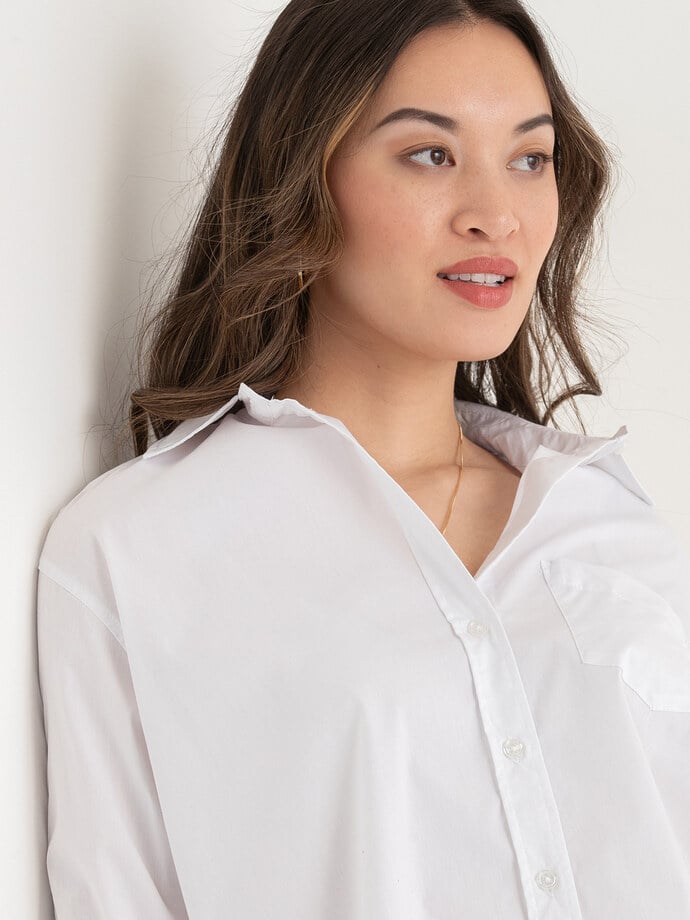Relaxed Button-Down Shirt Image 3