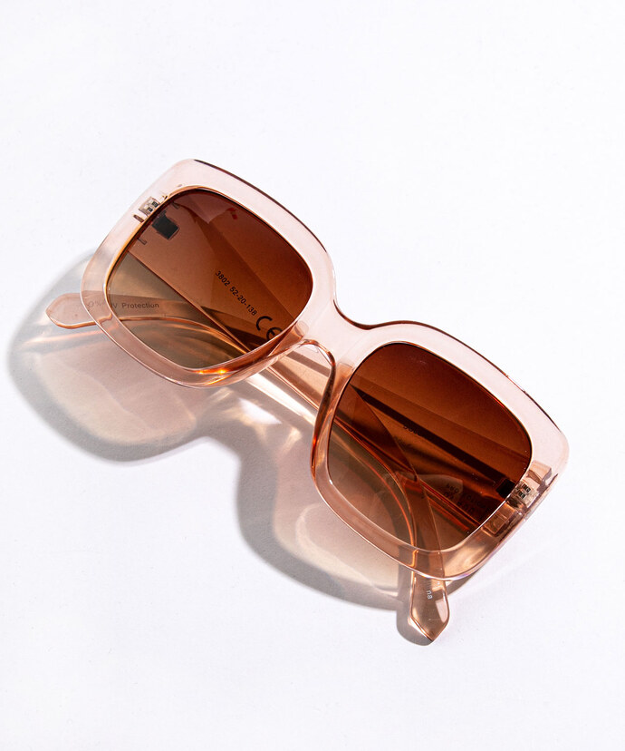 Oversized Translucent Sunglasses Image 1