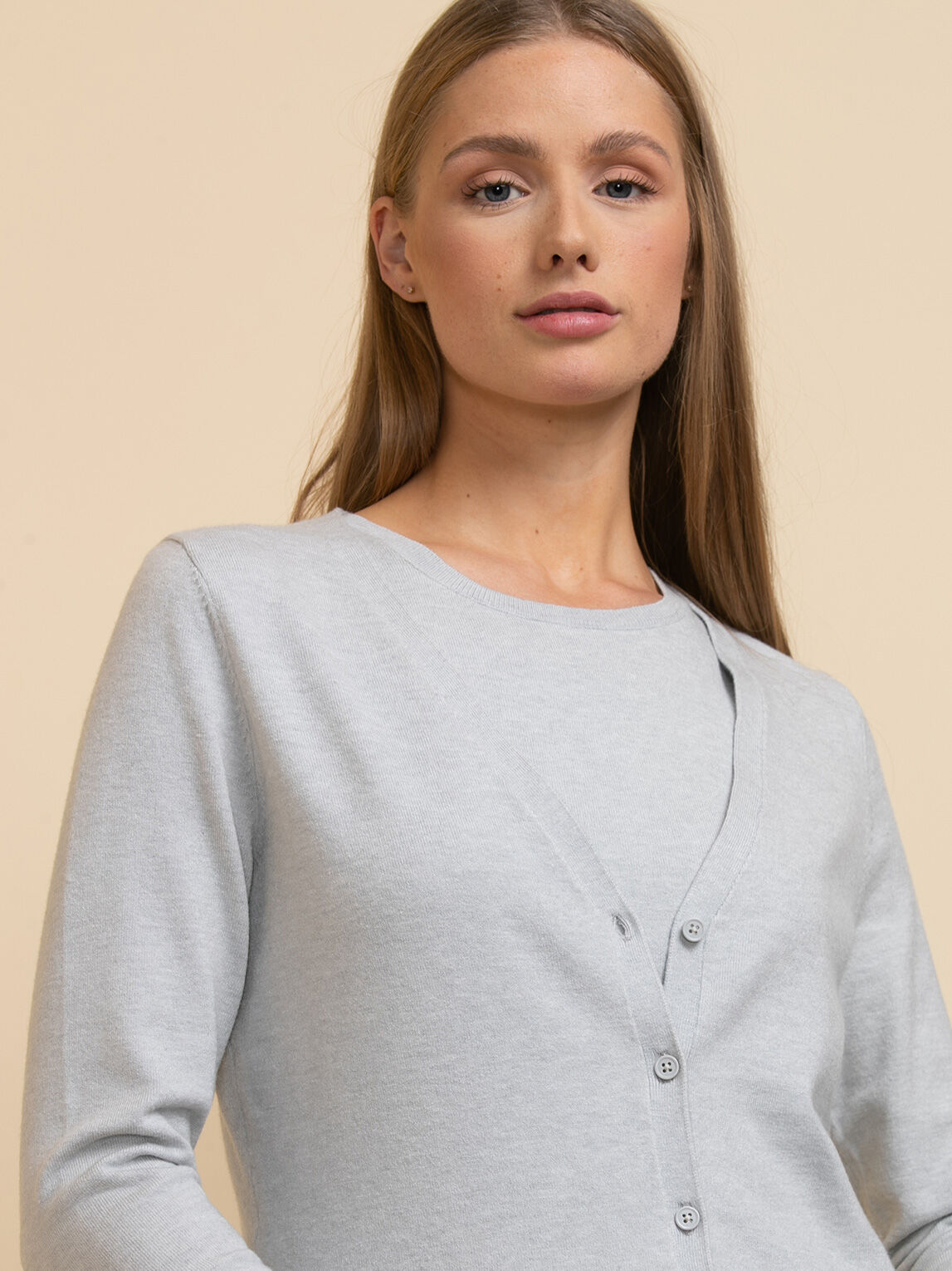 Button down under v neck sweater 2025