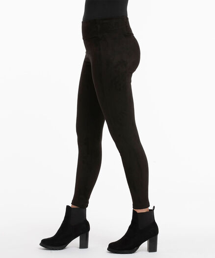 Black Faux Suede Legging, Black Black Faux Suede Legging, Black