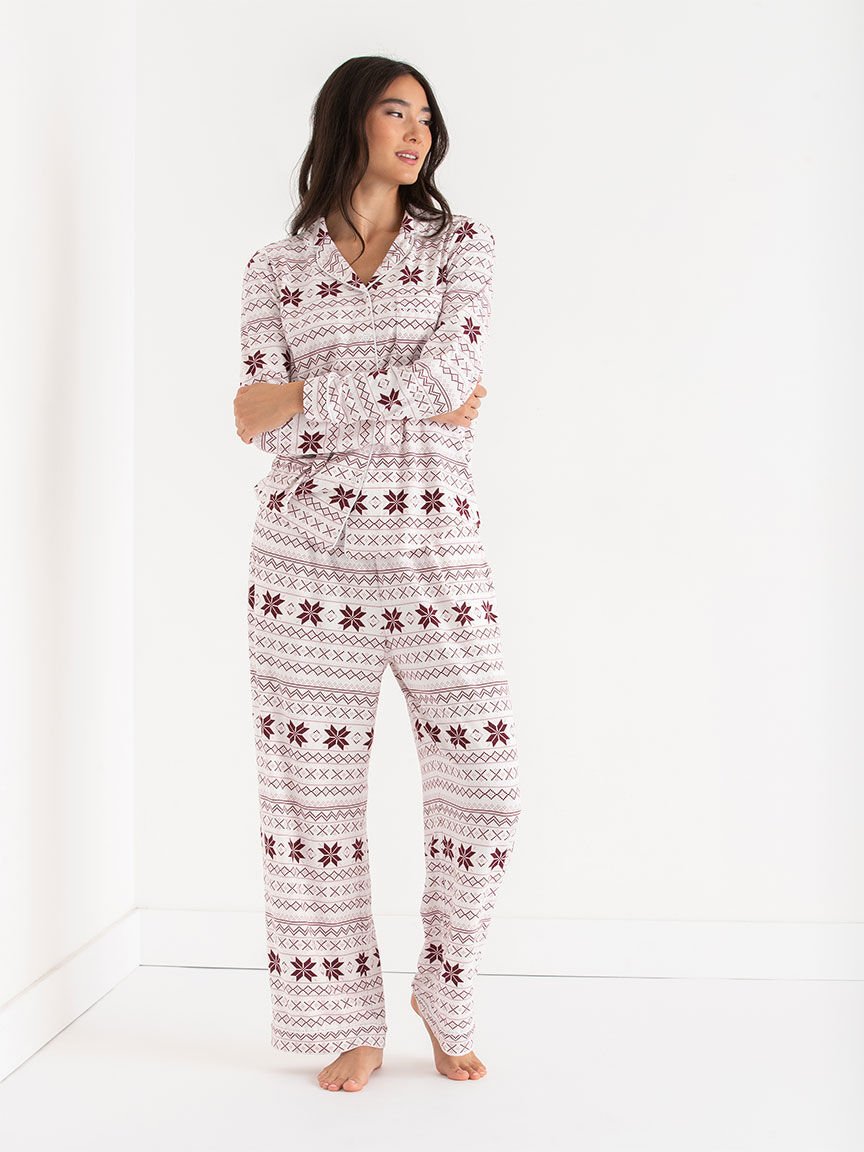 Long Sleeve Button Down Sleep Set Ricki s Size XS Fair Ilse Colour