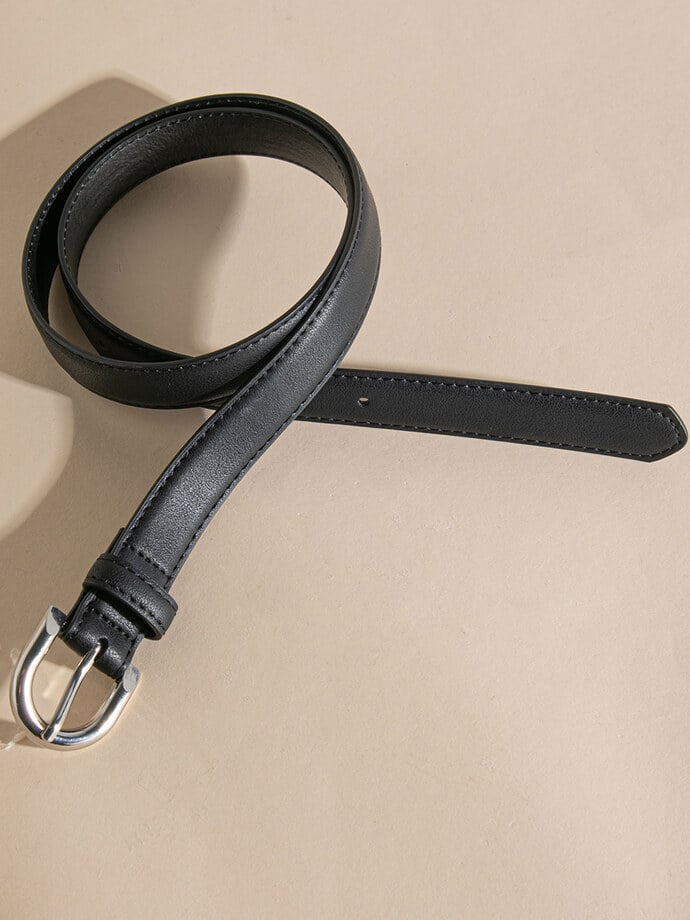 Belt with Rounded Buckle Image 1