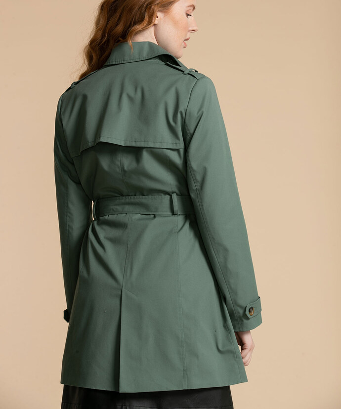 Belted Double Breasted Trench Coat Image 5