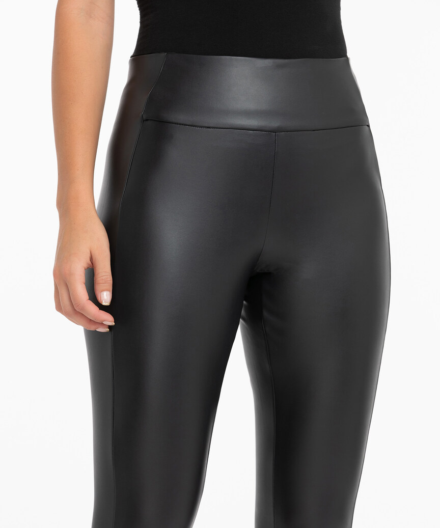 Curvy Faux Leather Leggings with 30% discount!