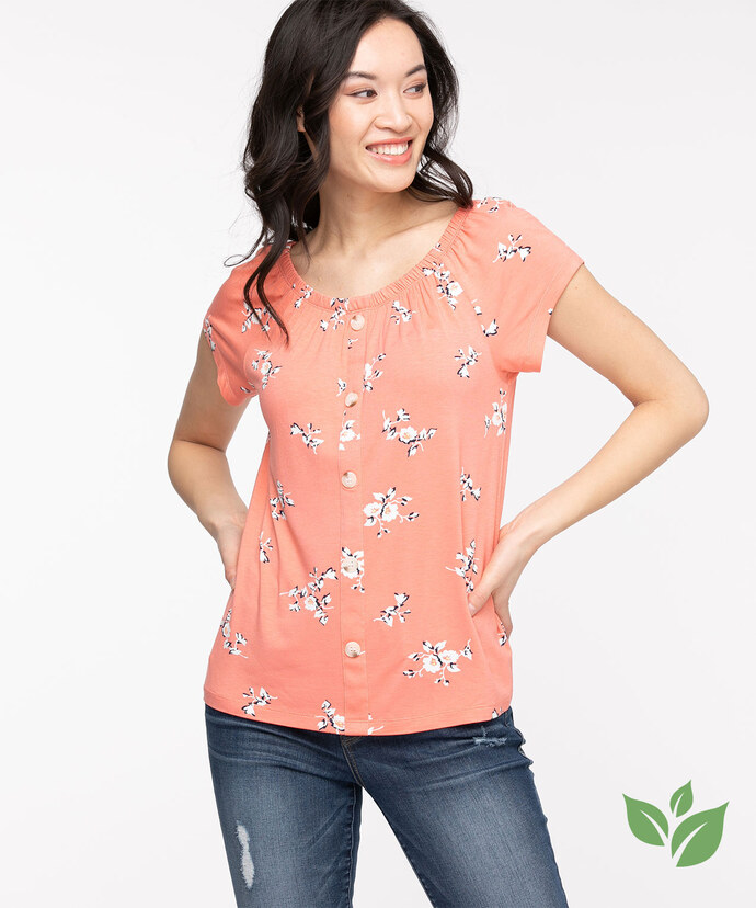 EcoVero™ On/Off Shoulder Top Image 1