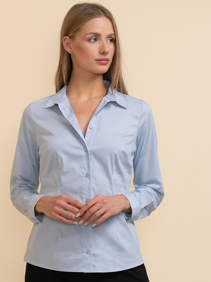 Talia Fitted Collared Shirt Image 3