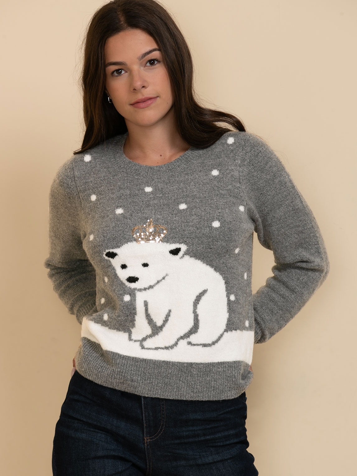 Polar bear christmas jumper womens discount