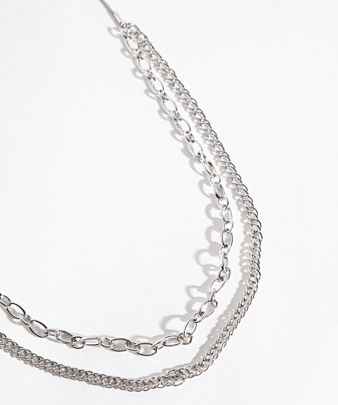 Adjustable Layered Chain Necklace Image 3