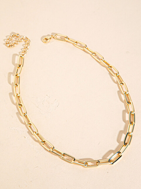 14K Gold Chain-Link Necklace
