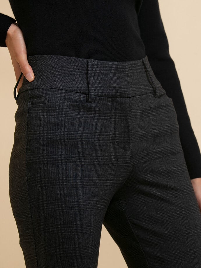 Bradley Bootcut Pant in Patterned Luxe Ponte Image 4