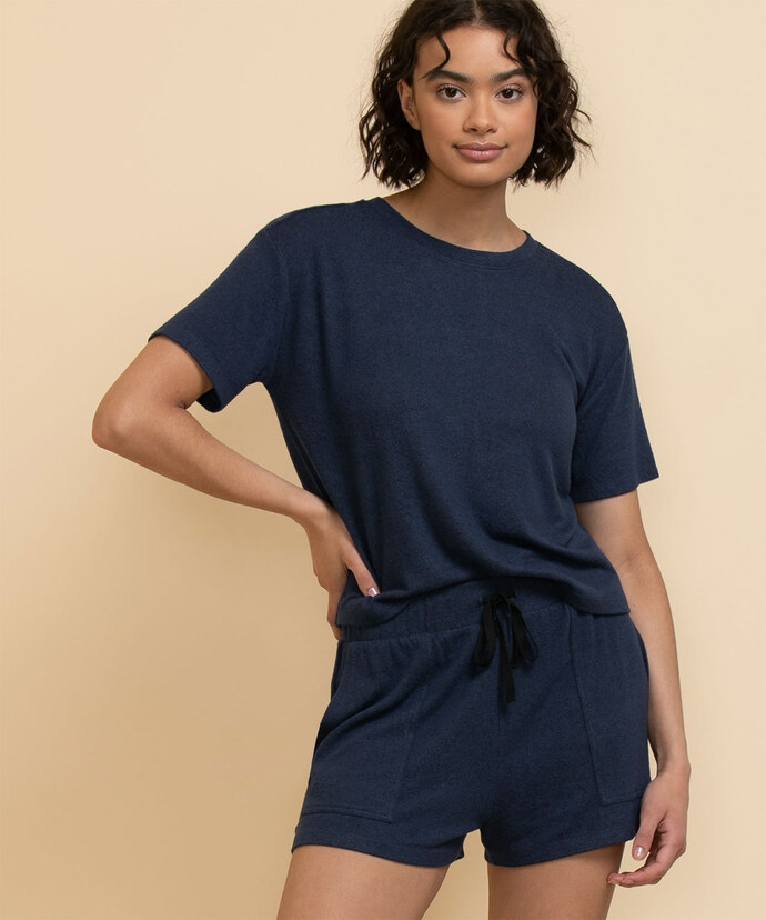 T-Shirt & Short Pajama Lounge Set Image 1