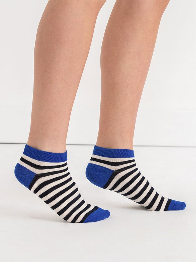 Striped Ankle Socks Image 1