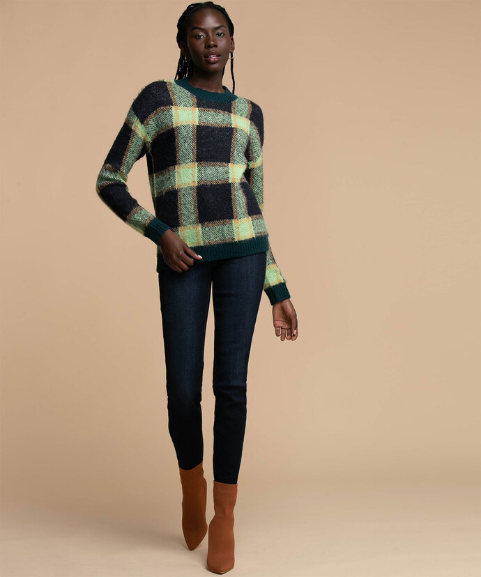 Plaid Pullover Sweater Image 2