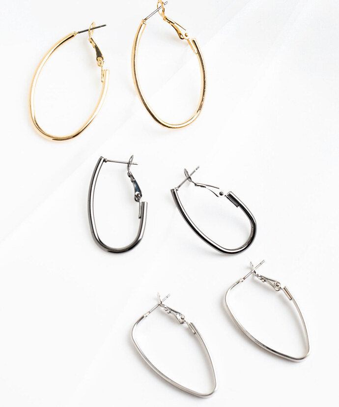 Oval Earring 3-Pack Image 2