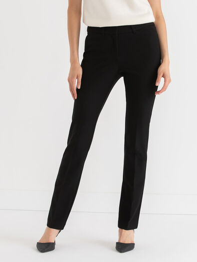 Spencer Straight Leg Pant in Luxe Ponte, Black Spencer Straight Leg Pant in Luxe Ponte, Black