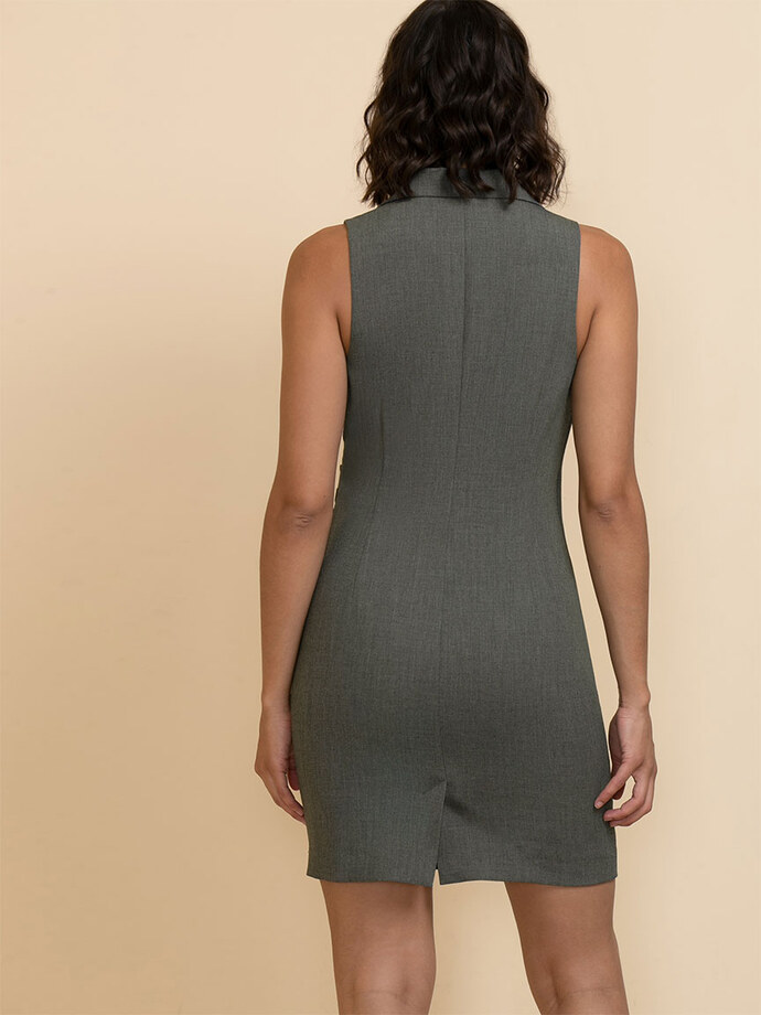 Collared Wrap Front Dress Image 5