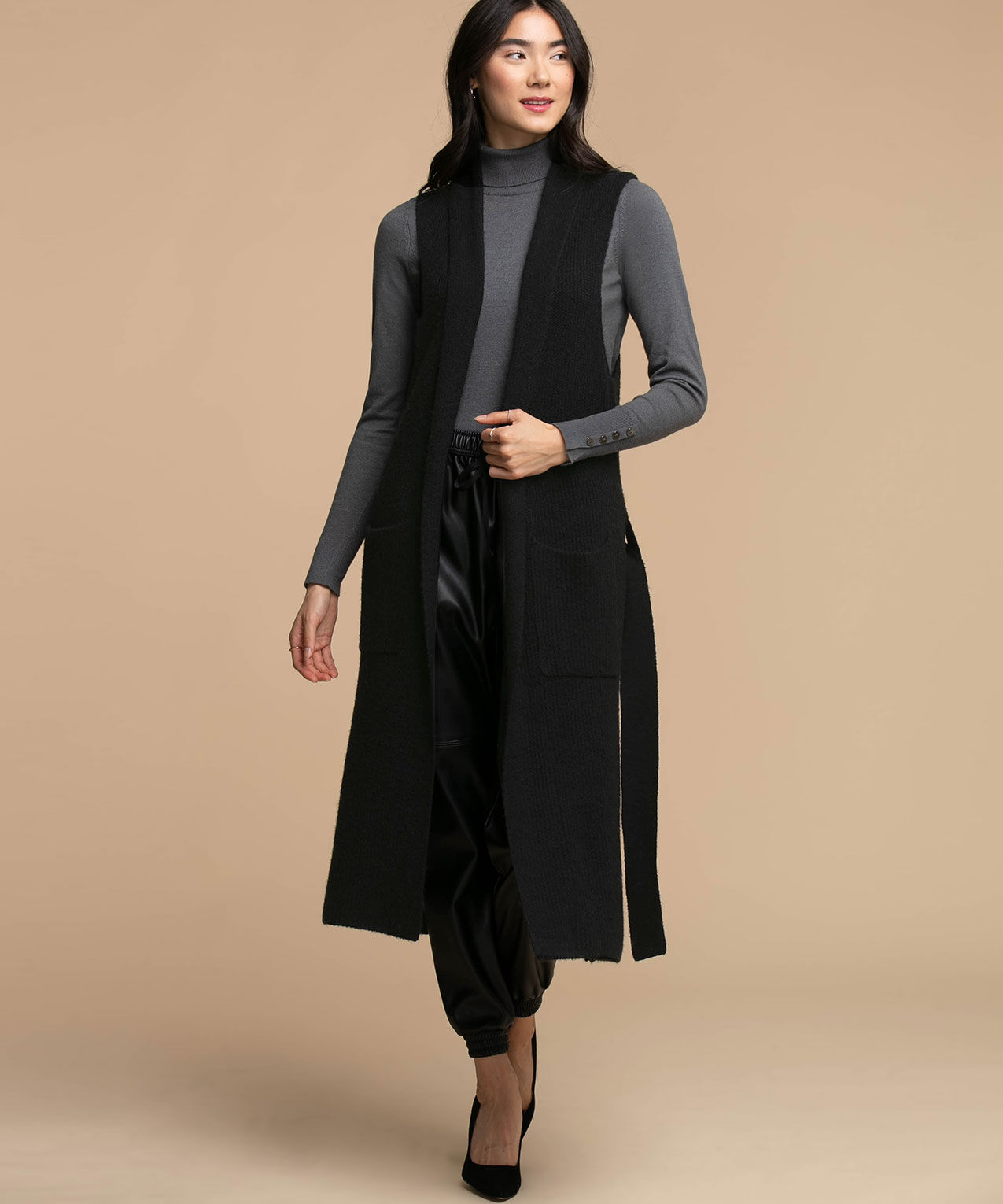 Belted Duster Vest Rickis