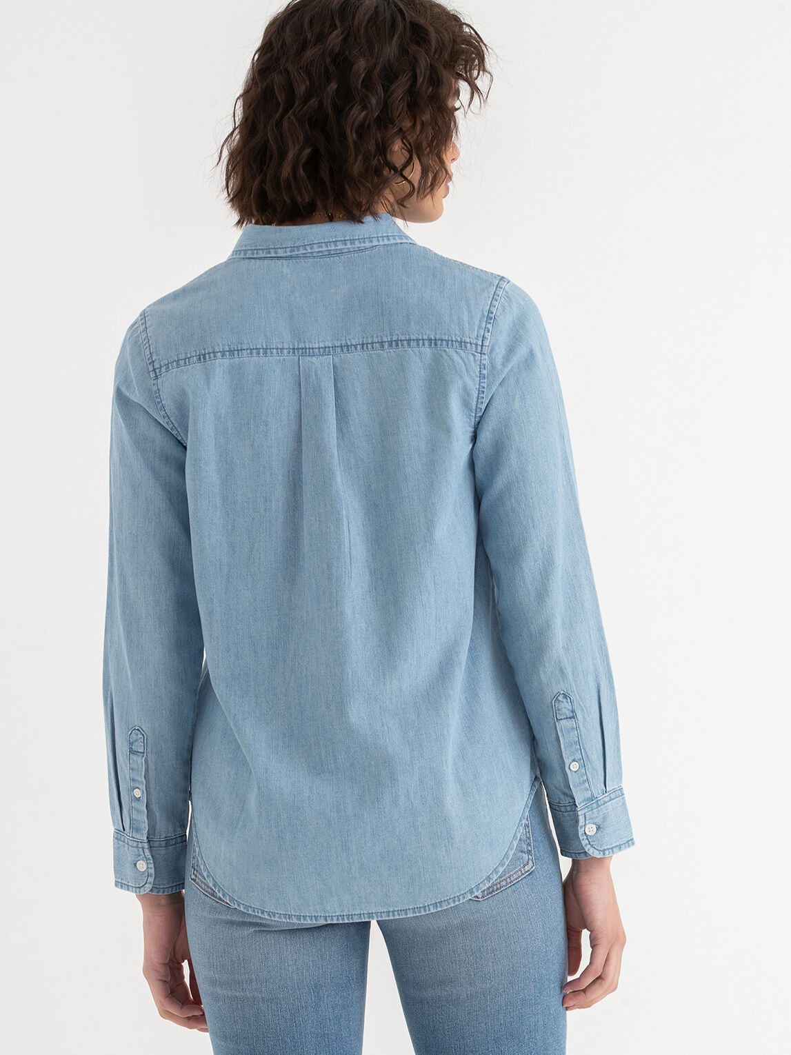 Classic Fit Denim Button-Up Shirt | Rickis