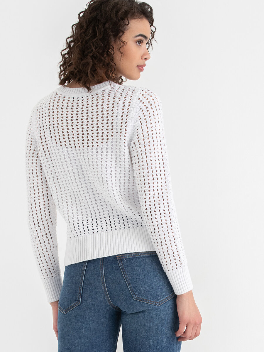 Long Sleeve Crochet Sweater