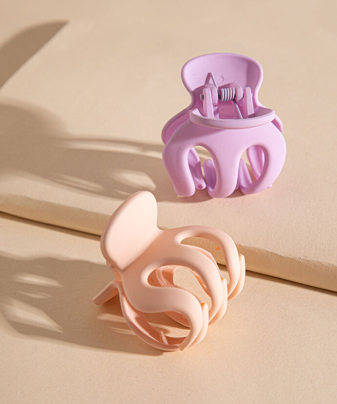 2-Pack Matte Octopus Claw Clips Image 2
