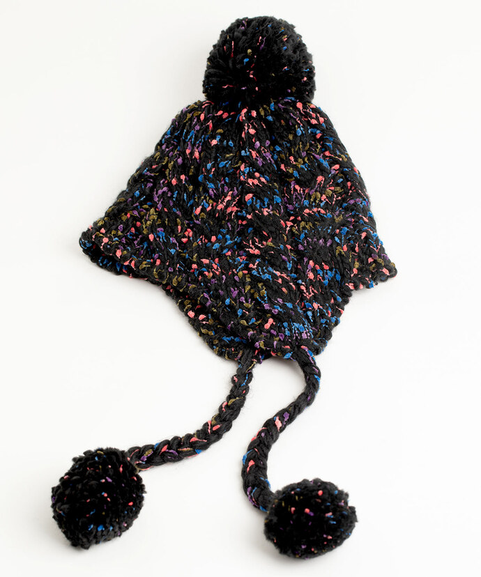 Pom Pom Confetti Knit Hat Image 1