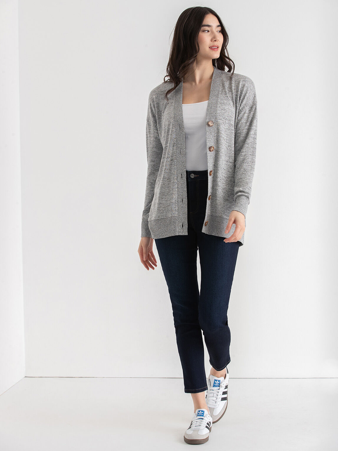 Long women's cardigans with buttons hotsell