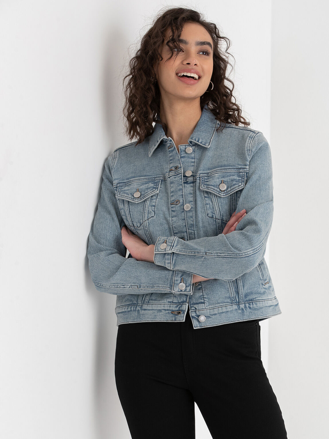 Denim Jacket Ricki s Size M Light Wash Colour