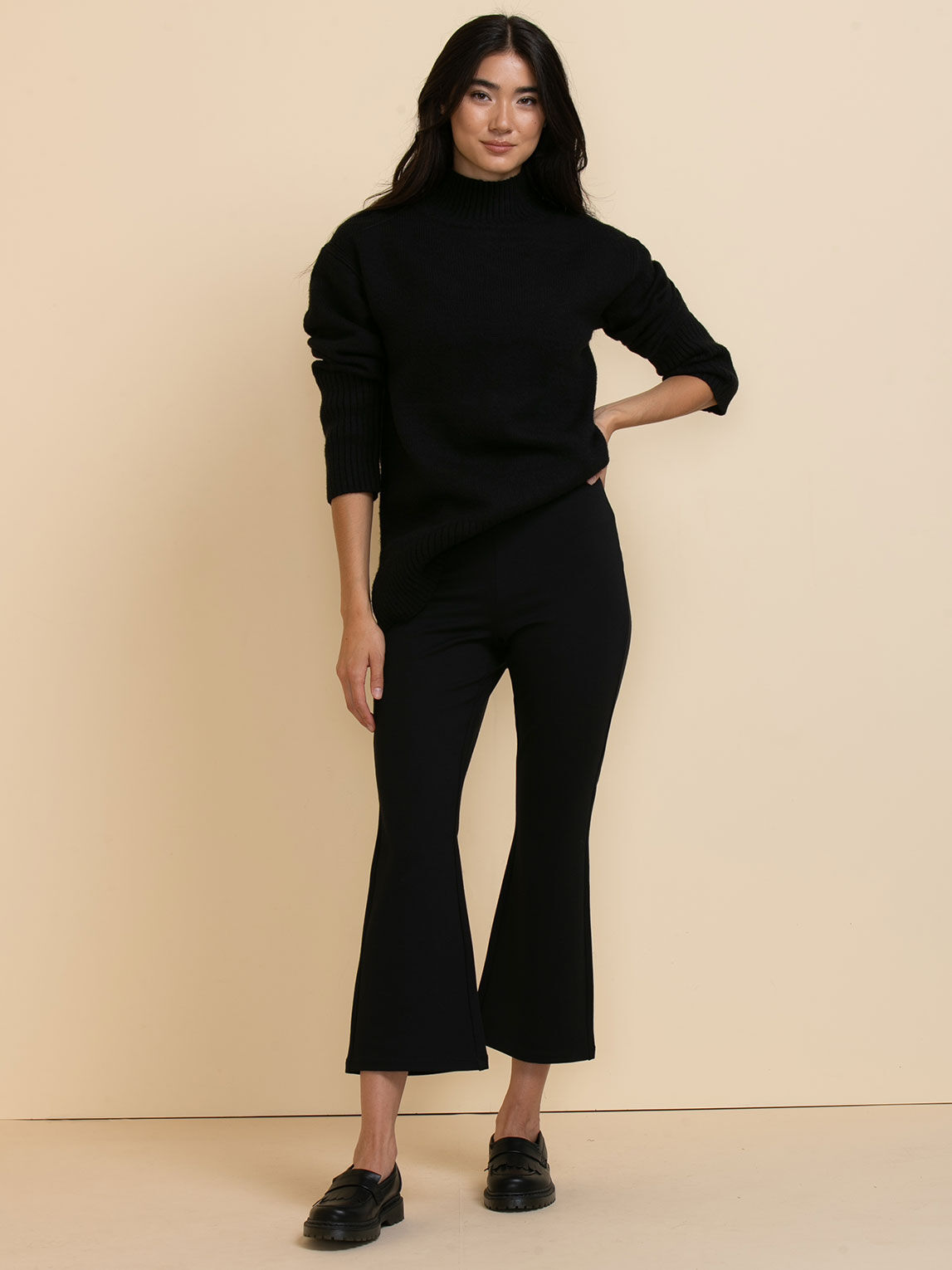 Black kick flares sales