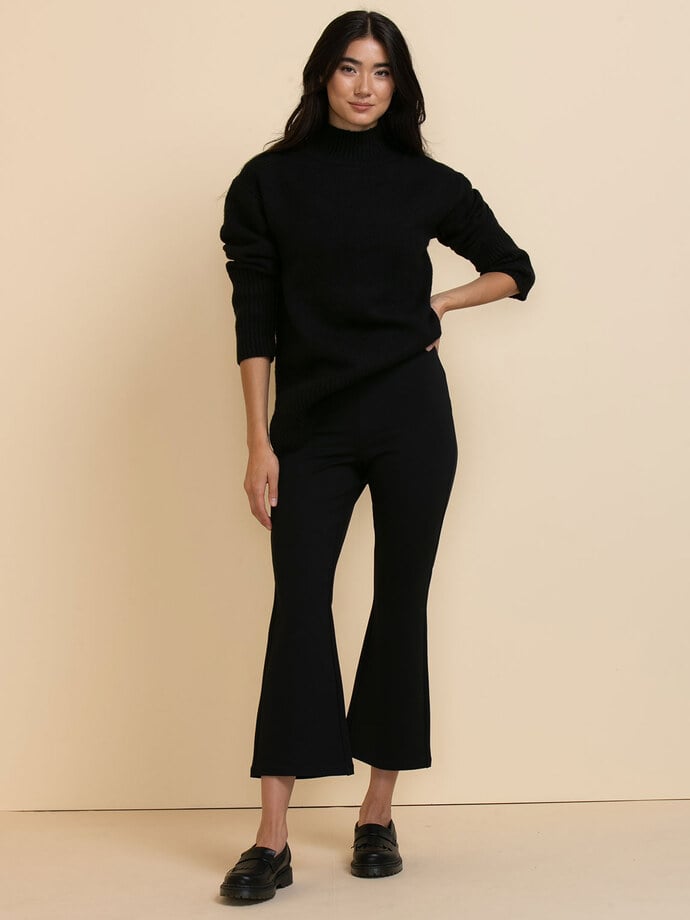 Colby Kick Flare Pant in Luxe Ponte Image 4
