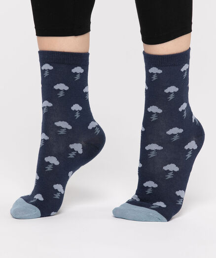 Thunderstorm Socks, Blue