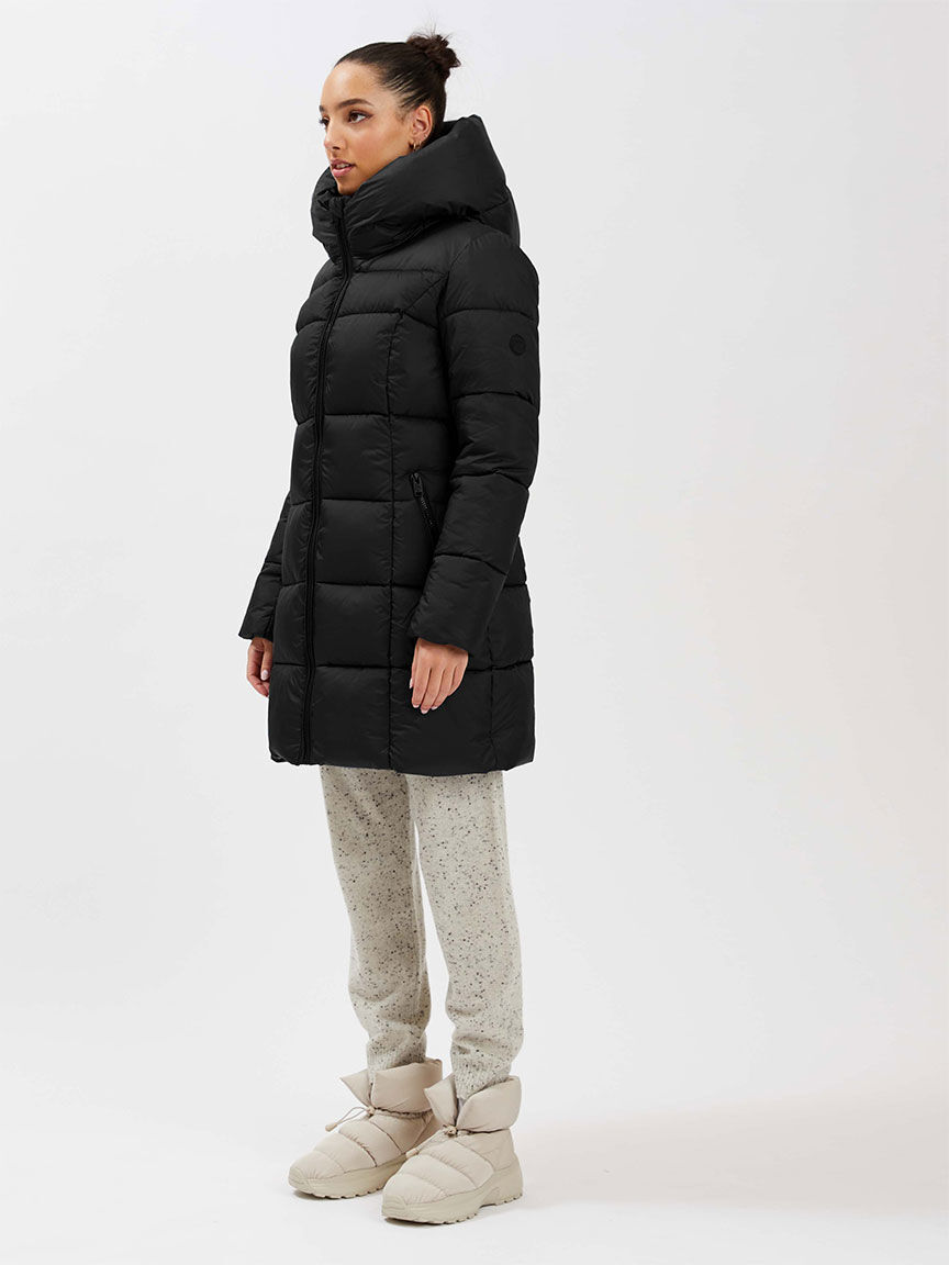 Point zero down filled chevron coat clearance