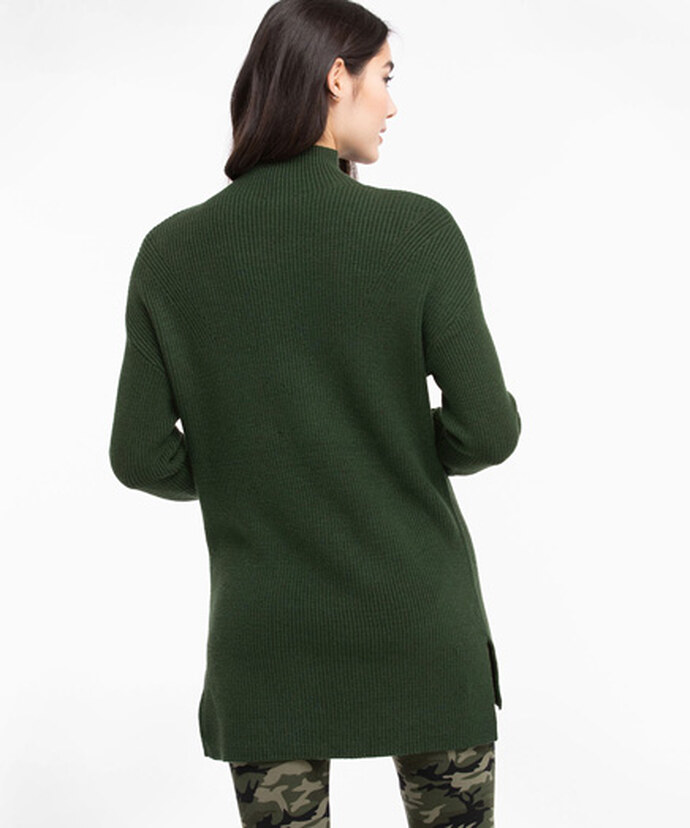 Mock Neck Tunic Sweater Image 3