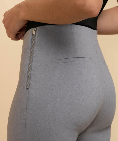 Audrey Skinny Crop Pant with Side Zip